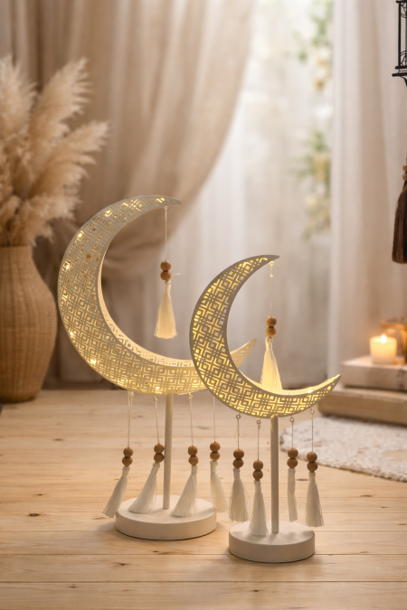 هلال مضيء مع ستاند