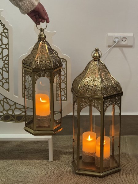 طقم فوانيس نحاس 🌙