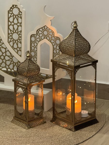 طقم فوانيس نحاس 🌙