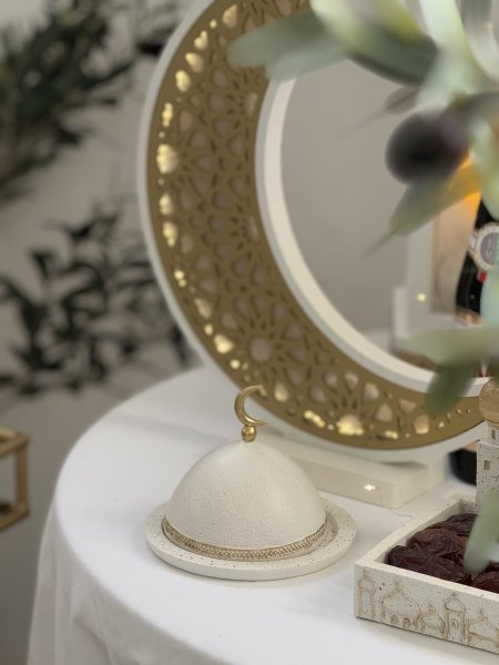 مضيفة مع غطاء 🌙