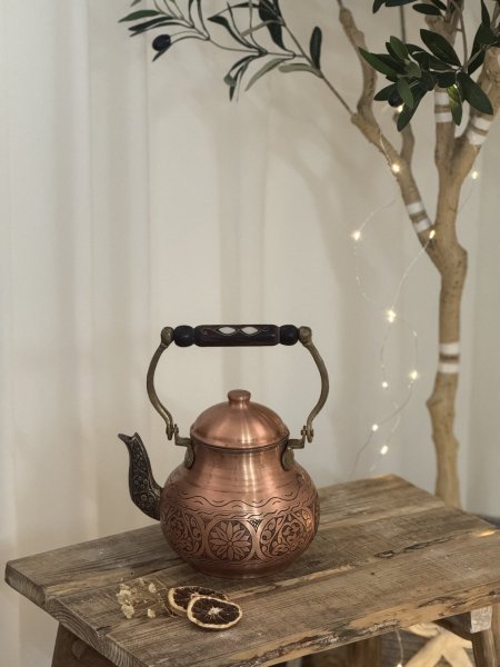 إبريق شاي نحاس (ثقيل جودة عالية🤩)