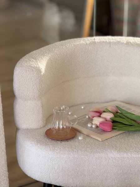 طقم ٦كاسات مع ٦كوسترات خشبية ✨