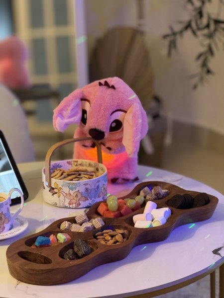 مضيفة خشب مقسمة ✨