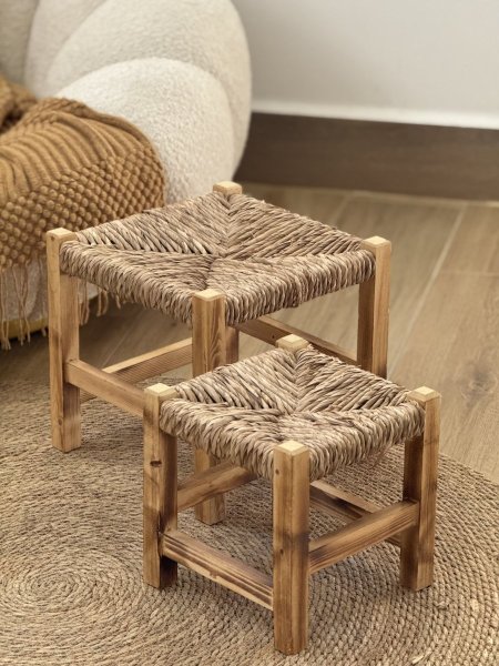 طقم سكملات قش (ستايل بوهيمي )